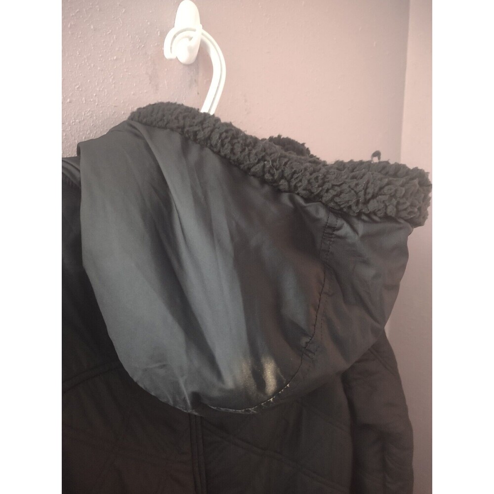 PRANA “ESLA” HOODED FLEECE LINED PUFFER COAT~BLACK~SZ Medium~W23202233 - Picture 9 of 15